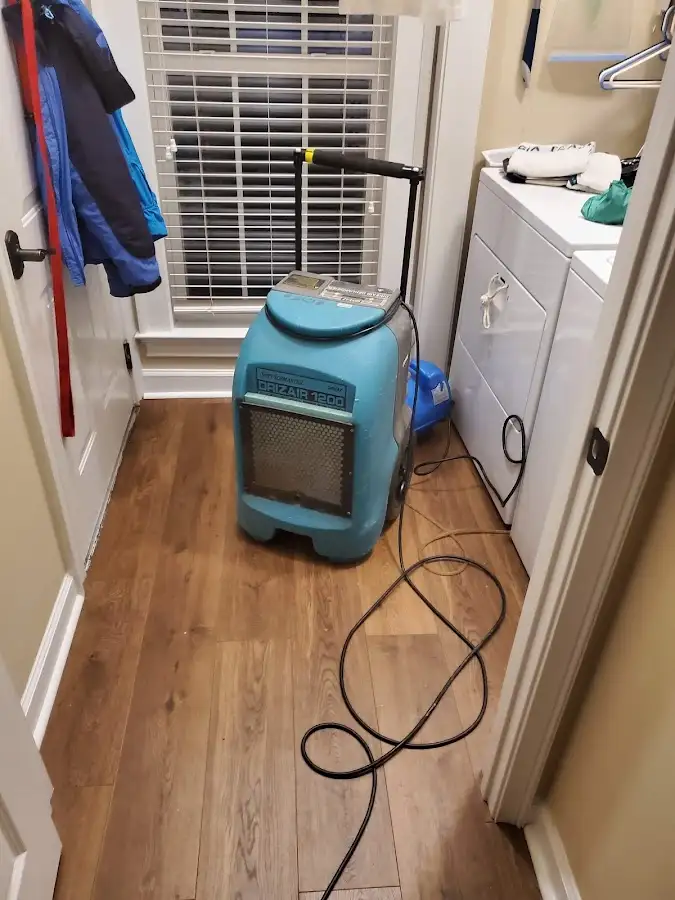 Commercial dehumidifier deployed for Flood Damage Cleanup in Santa Teresa