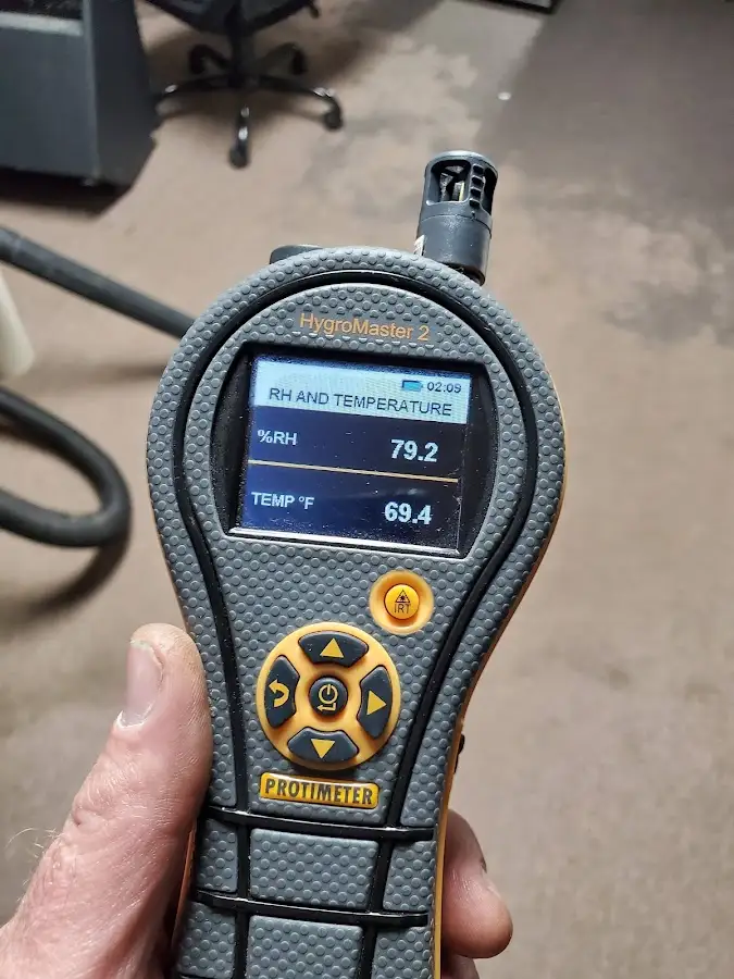 Moisture meter humidity assessment for Mold Remediation & Removal in Santa Teresa